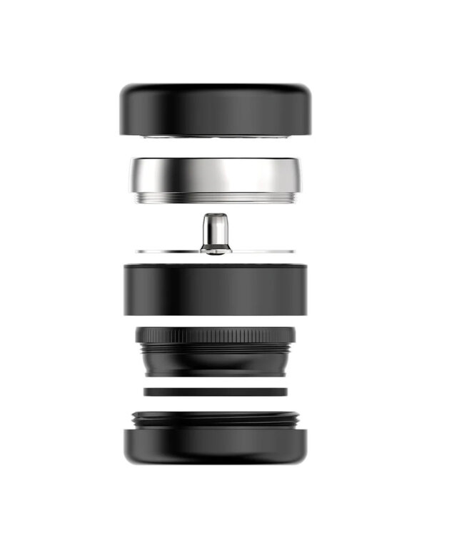 Flower Mill Flower Mill Next-Gen Premium 2.5" Stainless Series Black