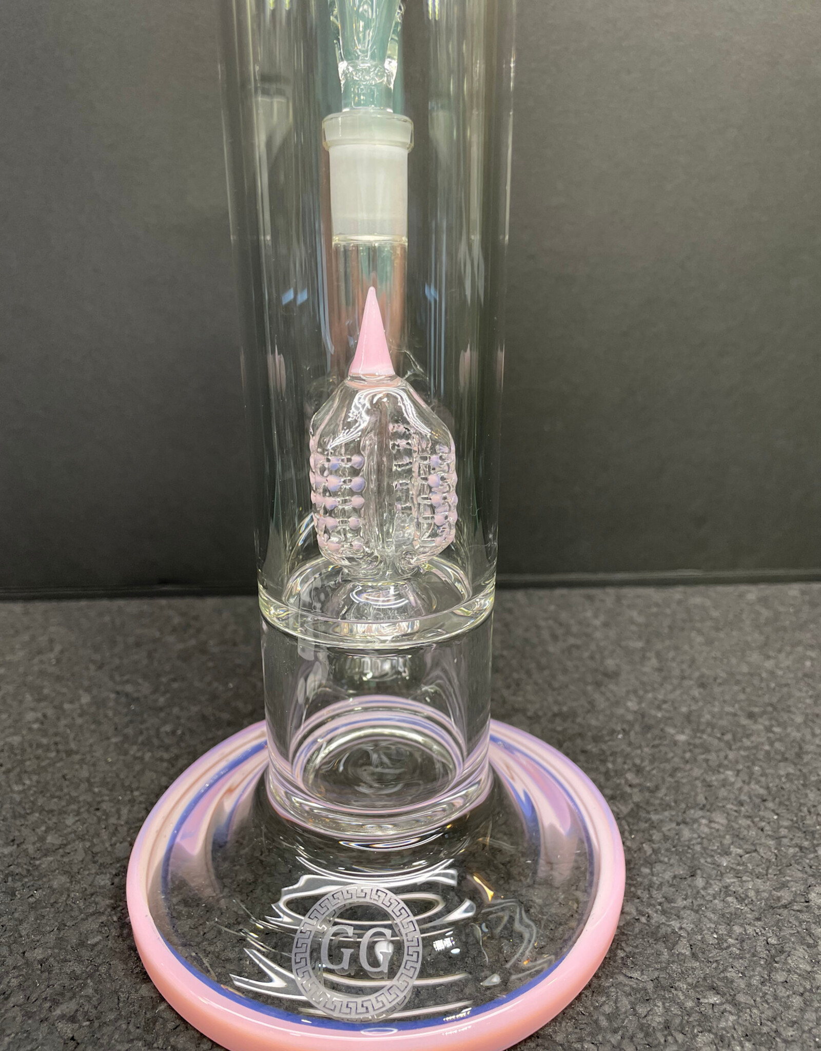 Greek Glass Greek Glass Invert 4 Tube Milky Pink