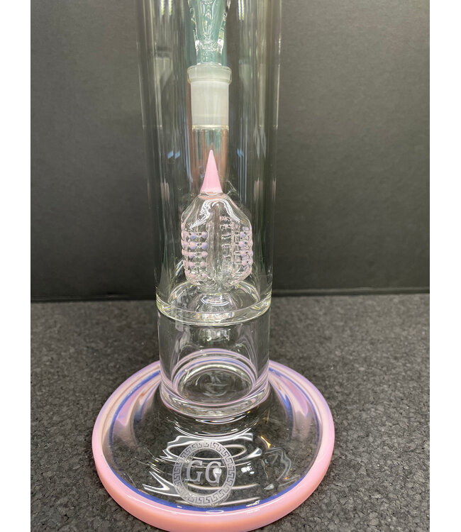 Greek Glass Greek Glass Invert 4 Tube Milky Pink