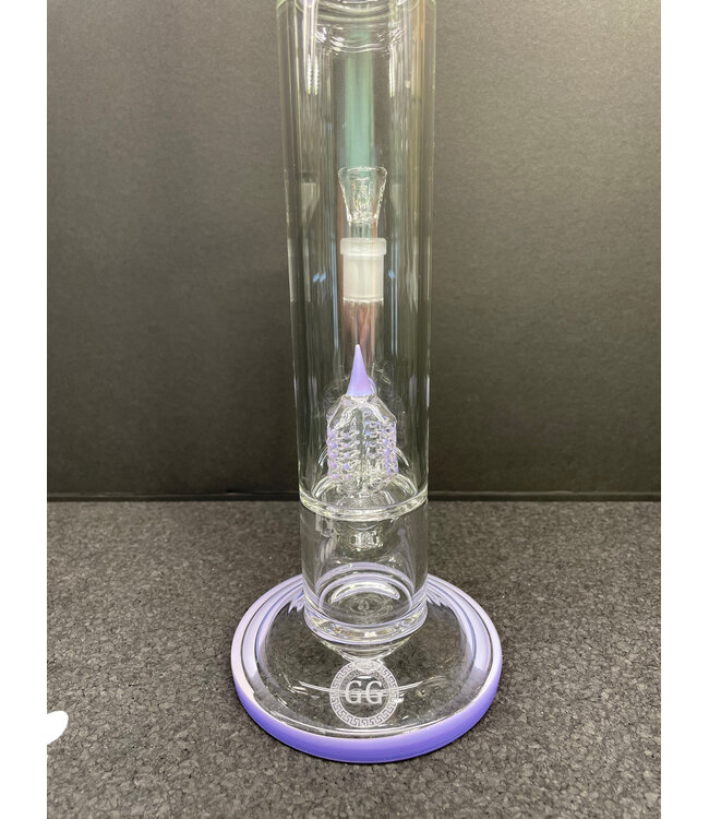 Greek Glass Greek Glass Invert 4 Tube Milky Purple