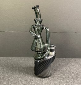 Greek Glass Greek Glass Peak Recycler Attachment Smoke Gray