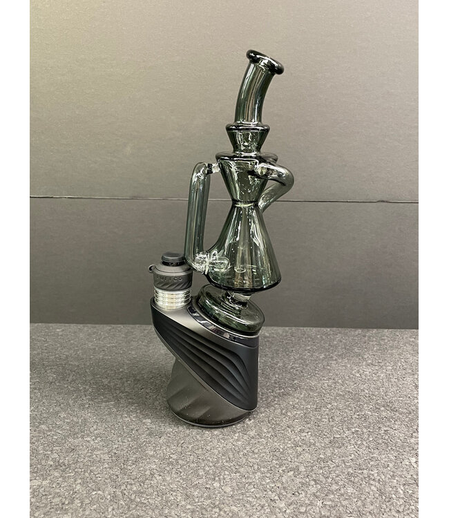 Greek Glass Greek Glass Peak Recycler Attachment Smoke Gray