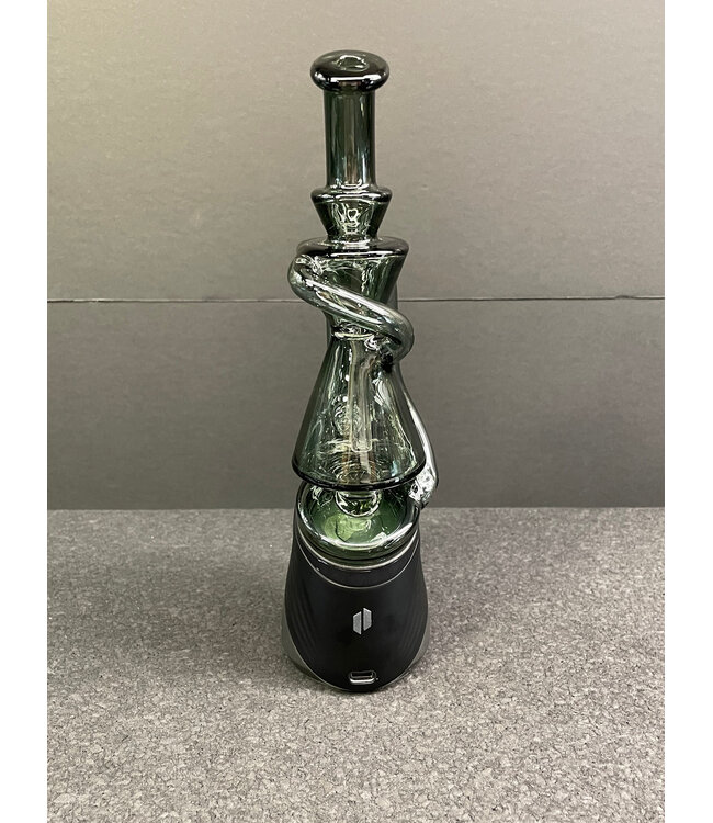 Greek Glass Greek Glass Peak Recycler Attachment Smoke Gray