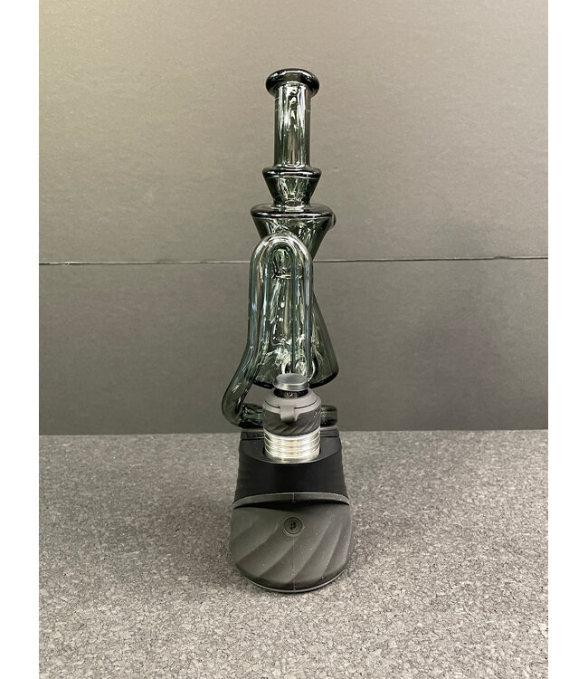 Greek Glass Greek Glass Peak Recycler Attachment Smoke Gray