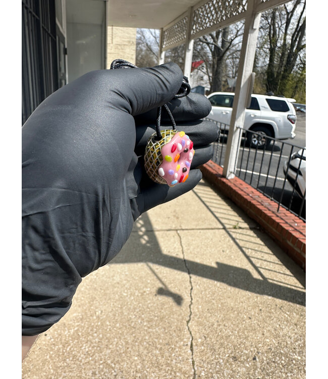 Steve Sizelove Sizelove x KGB Donut Pendant Strawberry