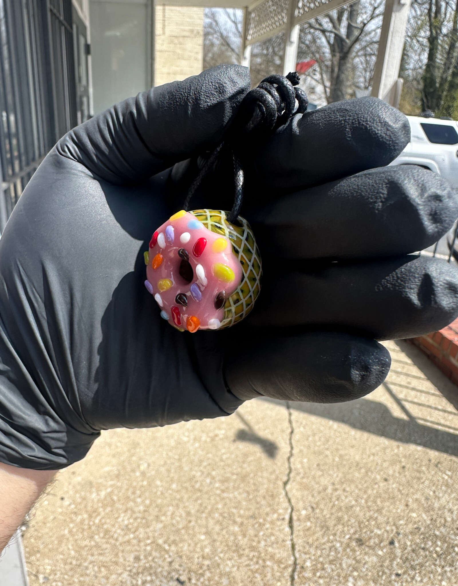 Steve Sizelove Sizelove x KGB Donut Pendant Strawberry