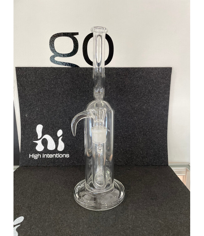 Greek Glass Greek Glass Double Gridded Natty Neck w/ Opal