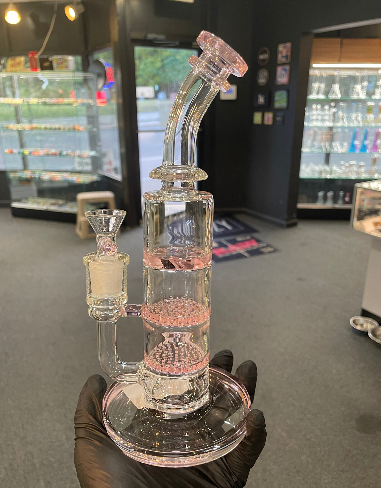 9” Hurrican & 2 Honeycomb Perc Pink