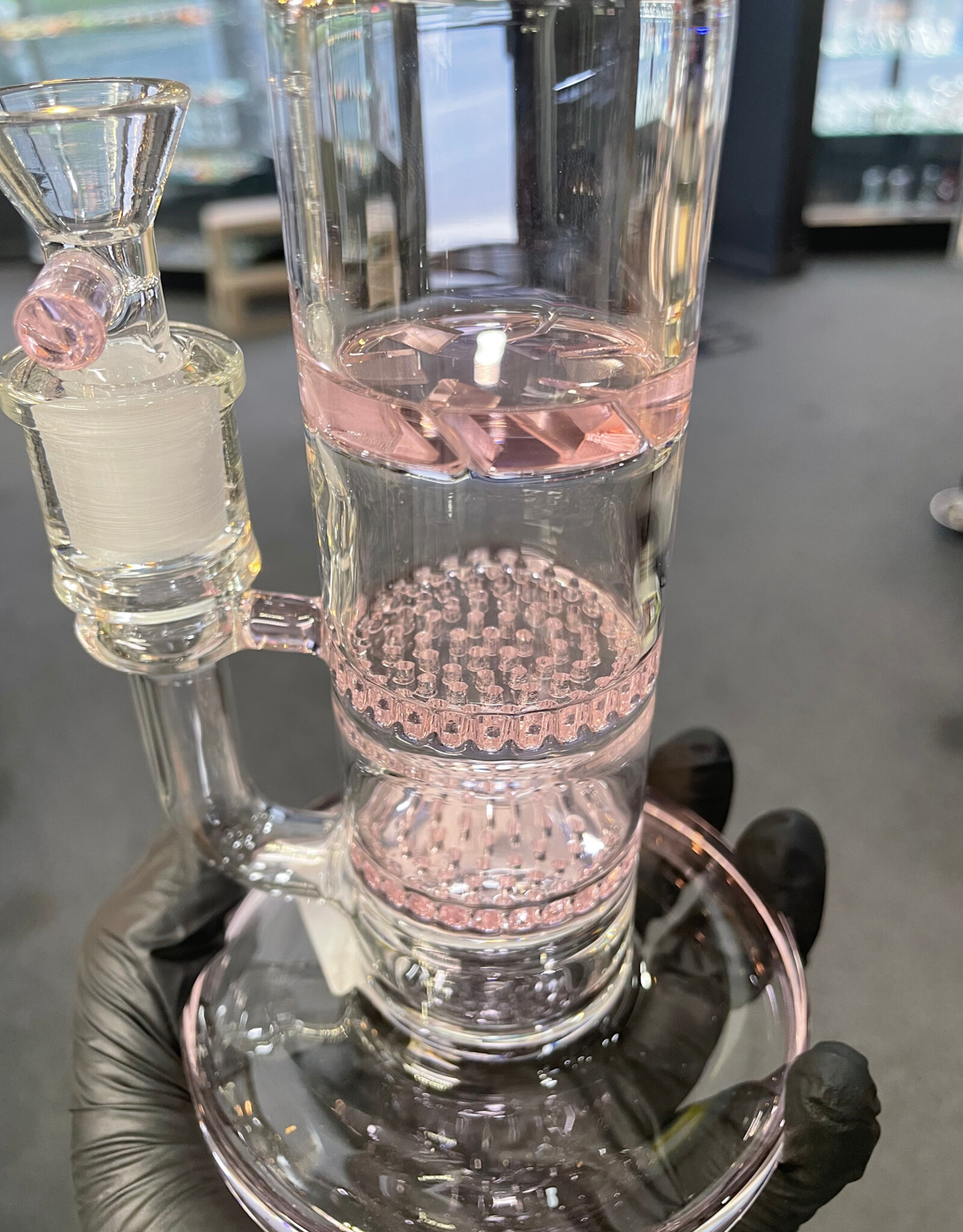 9” Hurrican & 2 Honeycomb Perc Pink