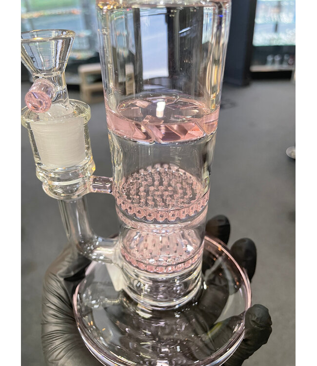 9” Hurrican & 2 Honeycomb Perc Pink