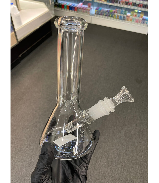 8" 4mm Beaker Waterpipe Clear
