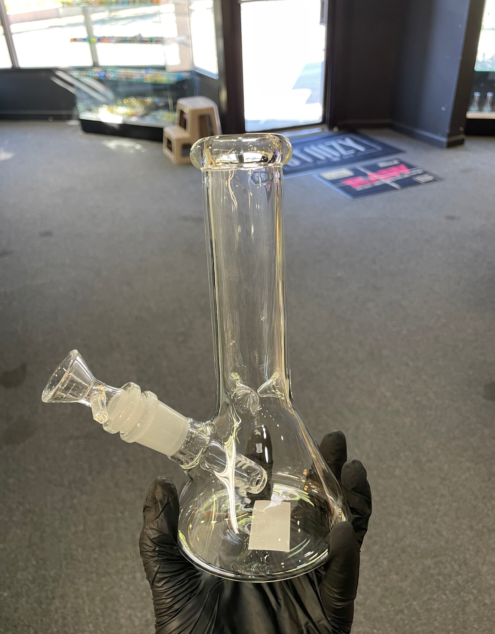 8" 4mm Beaker Waterpipe Clear
