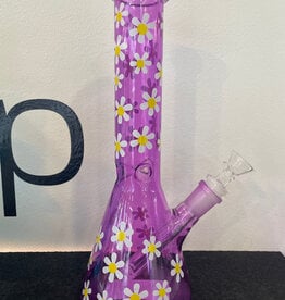 Fluorescent Sun Flower Beaker Purple