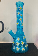 Fluorescent Sun Flower Beaker Blue