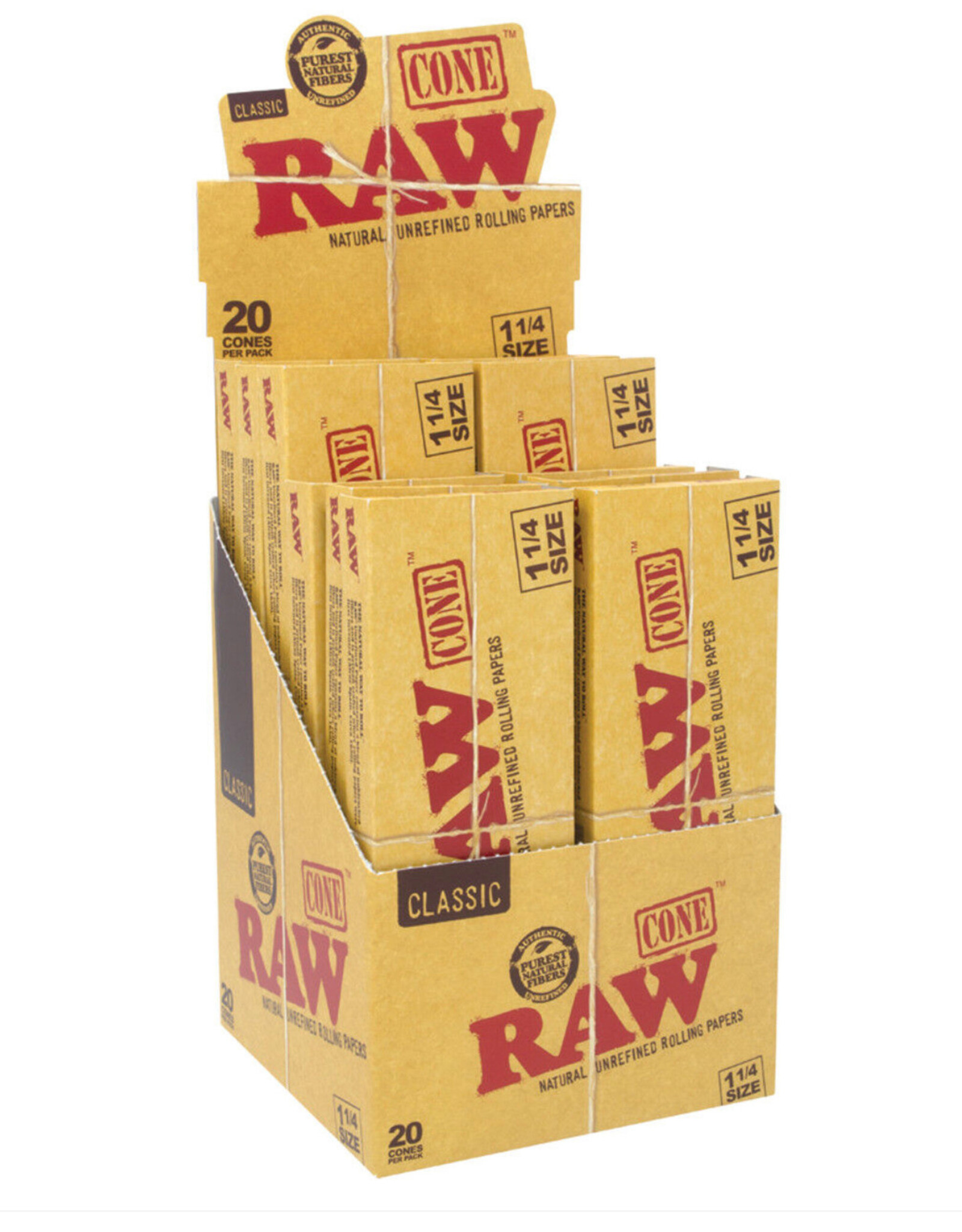 Raw Classic 1 1/4 Cone 20 Pack