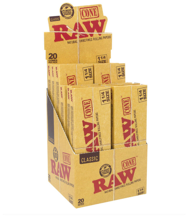 Raw Classic 1 1/4 Cone 20 Pack