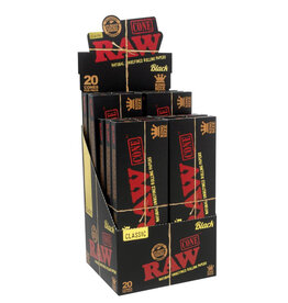 Raw Black King Size Cone 20 Pack