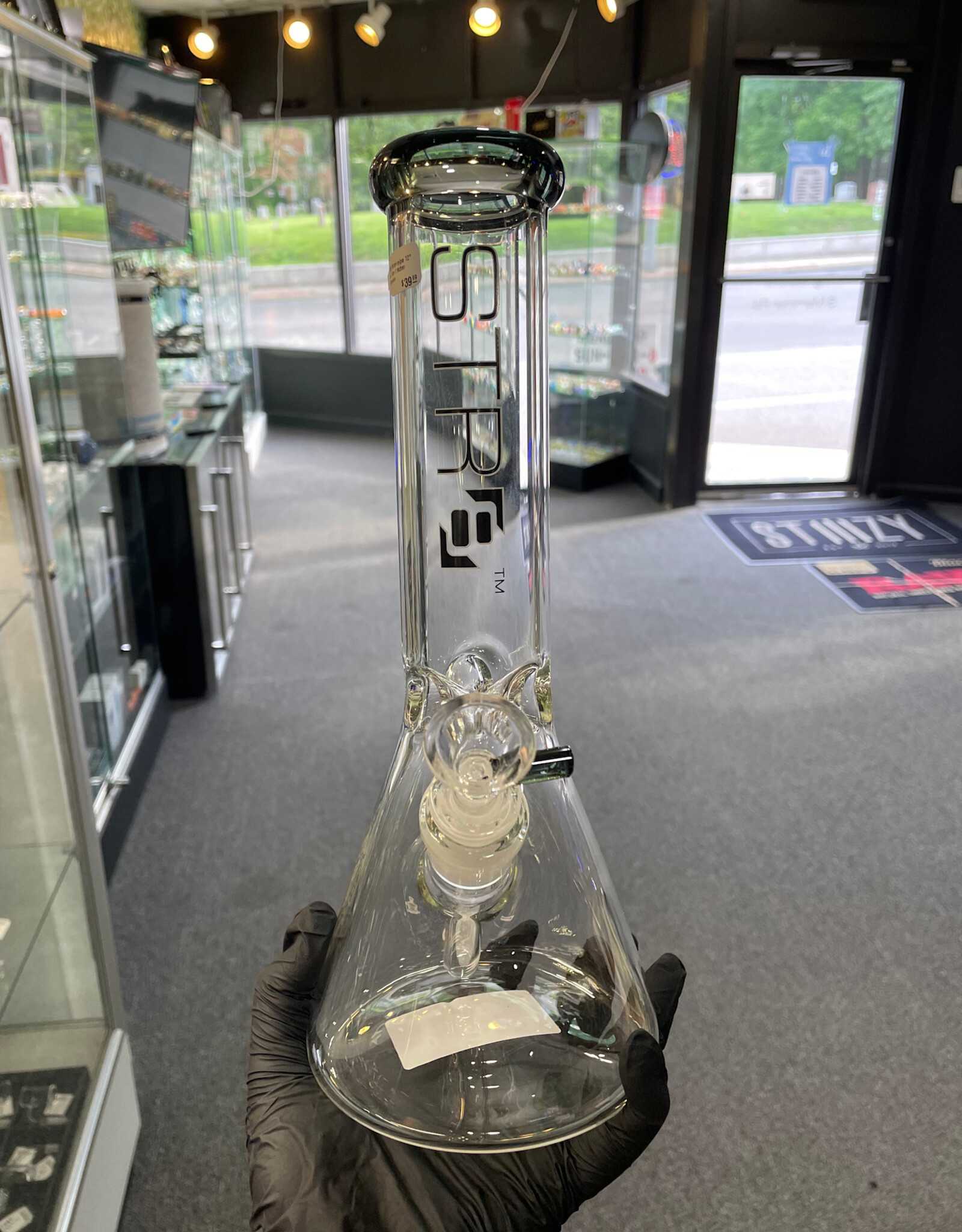 Str8 Waterpipe 12" w/ Ice Catcher Smoke