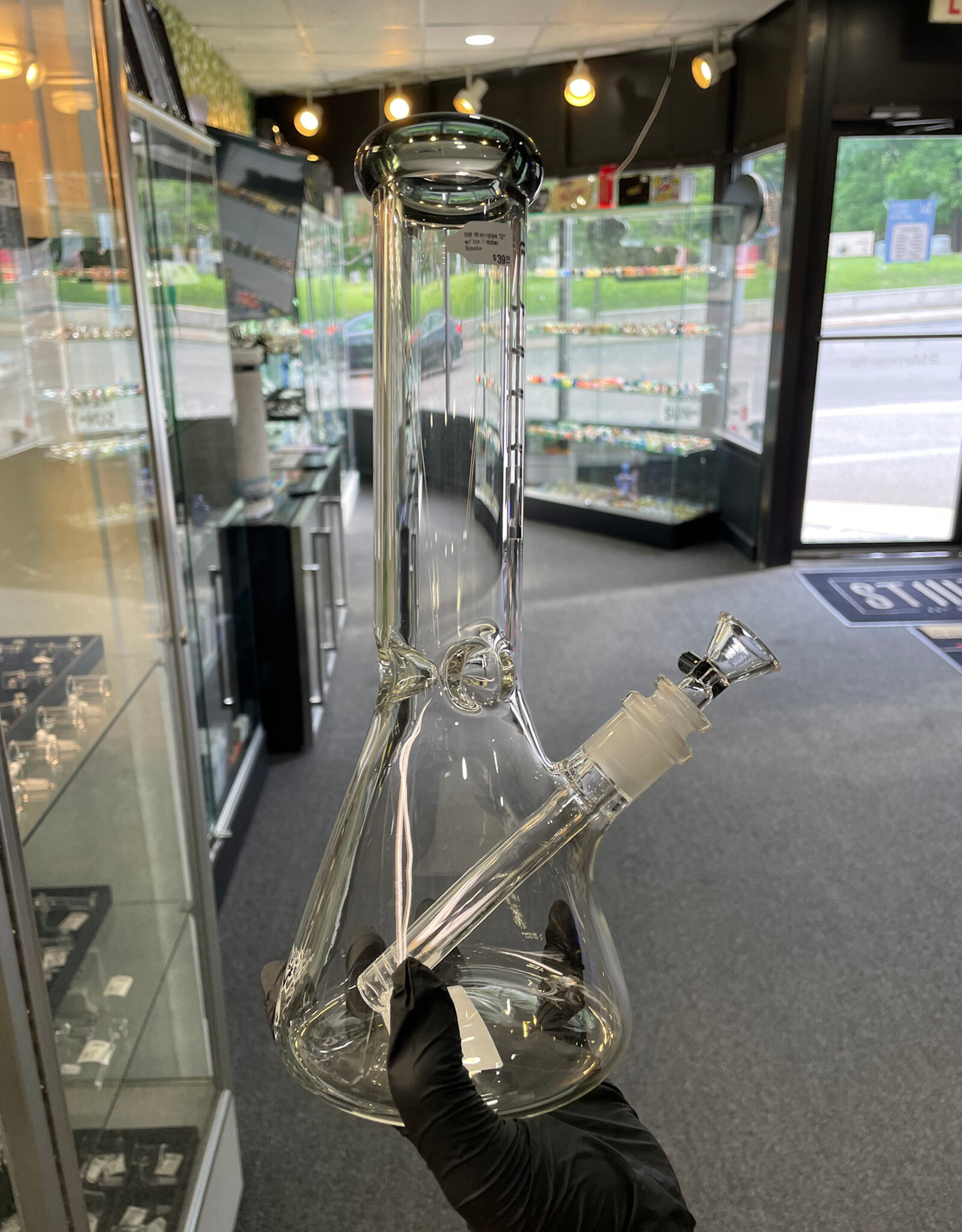 Str8 Waterpipe 12" w/ Ice Catcher Smoke