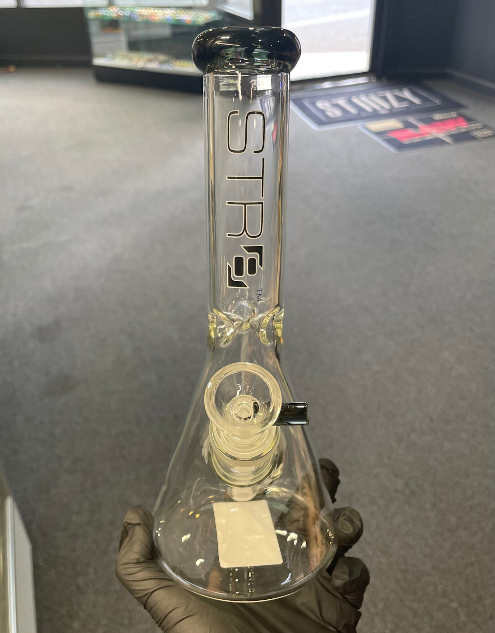 Str8 10” Beaker W/ Ice Catcher Smoke
