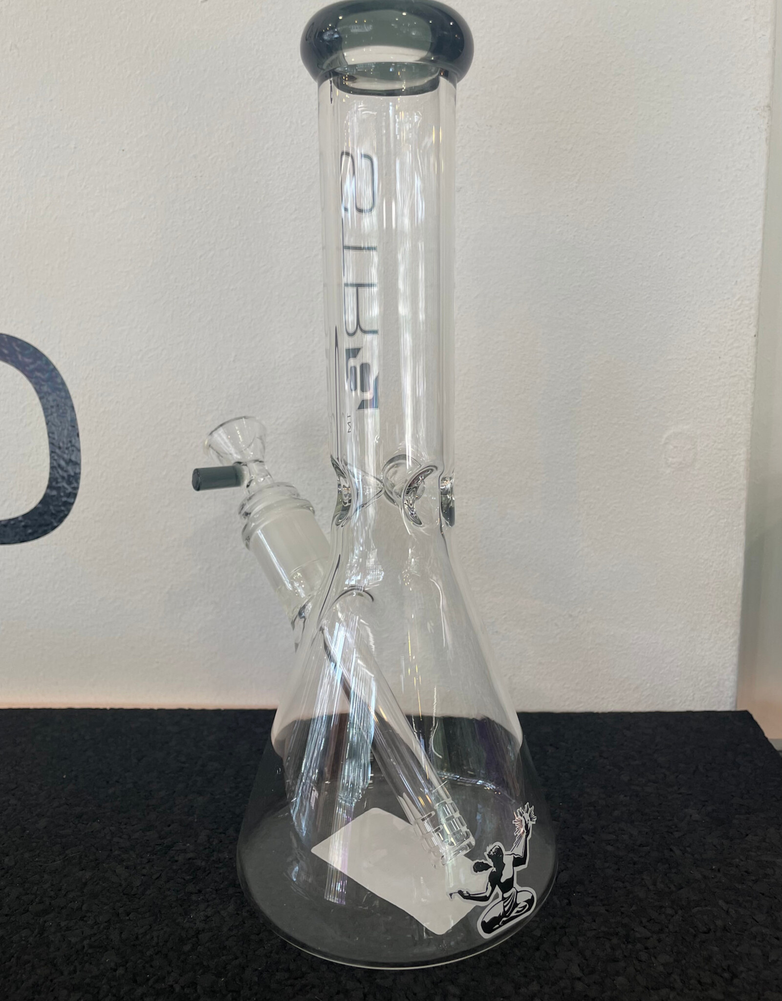 Str8 10” Beaker W/ Ice Catcher Smoke