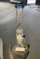 Str8 10” Beaker w/ Ice Catcher Blue
