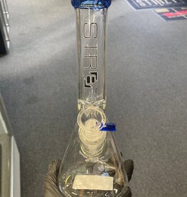 Str8 10” Beaker w/ Ice Catcher Blue