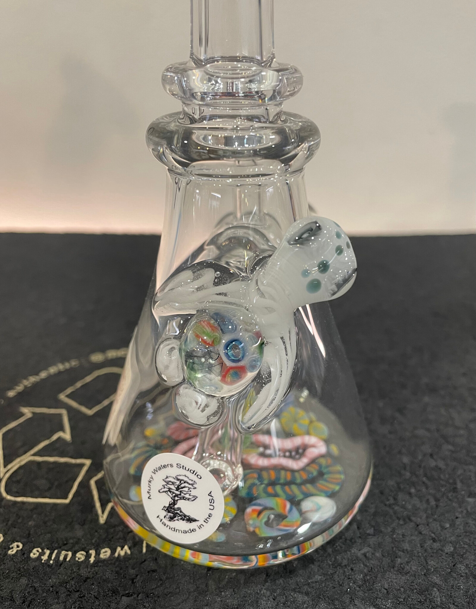 M.W.S.  Sea Scape Clear Tube w/ Turtle