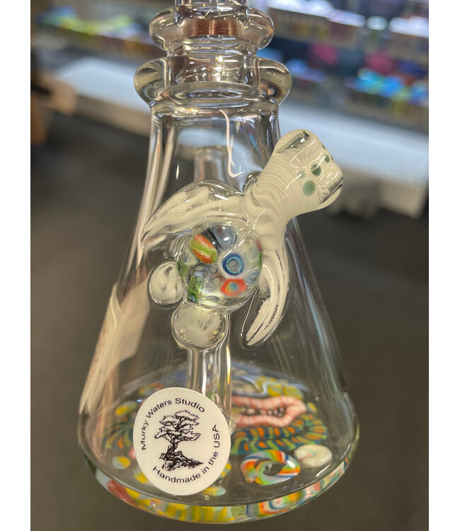 M.W.S.  Sea Scape Clear Tube w/ Turtle