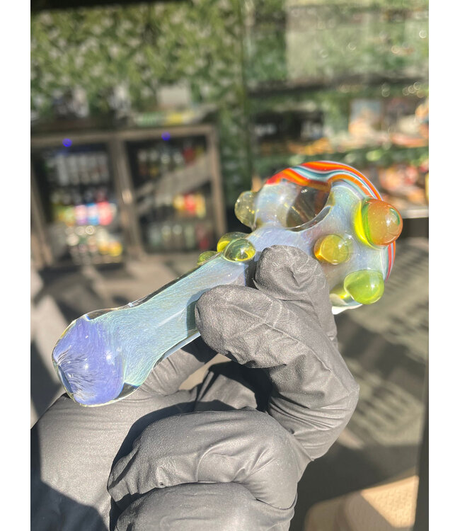 Crux Glass Crux Glass Frit Spoon w/ Linework Cap