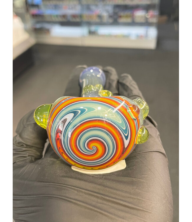 Crux Glass Crux Glass Frit Spoon w/ Linework Cap