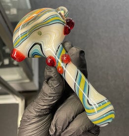 Crux Glass Crux Glass Linework Spoon w/Opal  & Color Dots