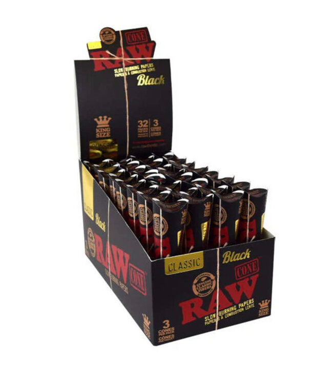 Raw Black King Size Cone