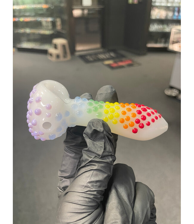 Waynes Glass Dot Rainbow Spoon