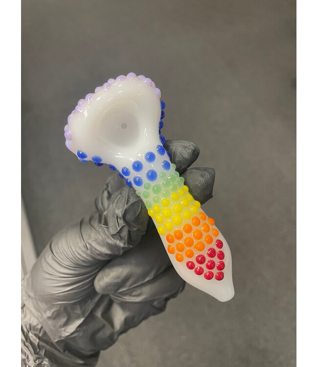 Waynes Glass Dot Rainbow Spoon