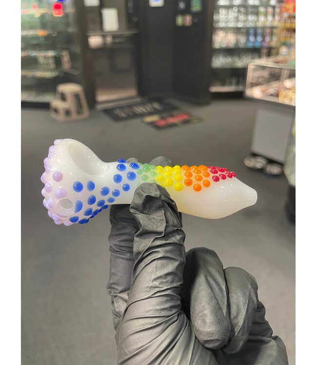 Waynes Glass Dot Rainbow Spoon