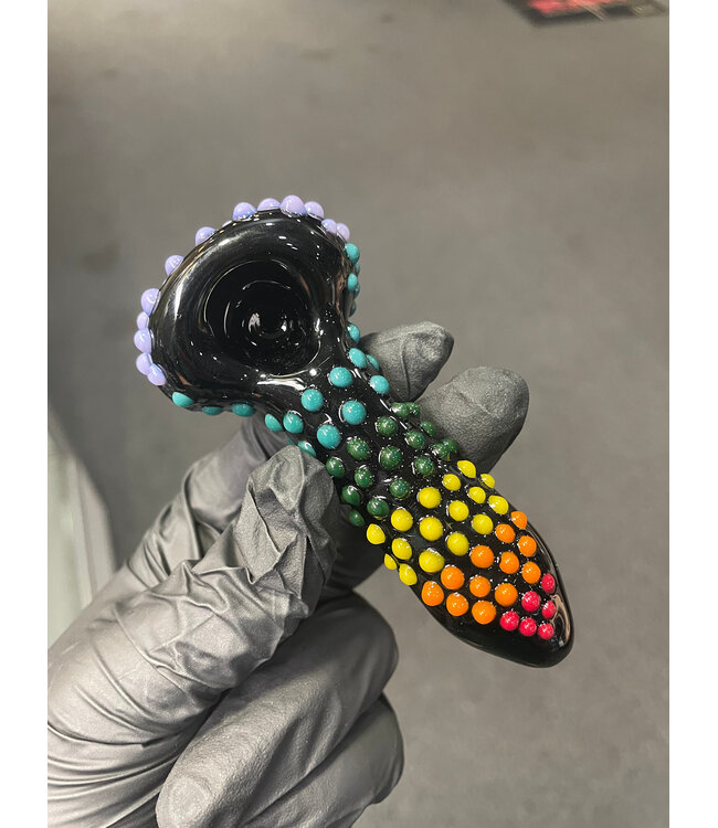 Waynes Glass Dot Rainbow Spoon