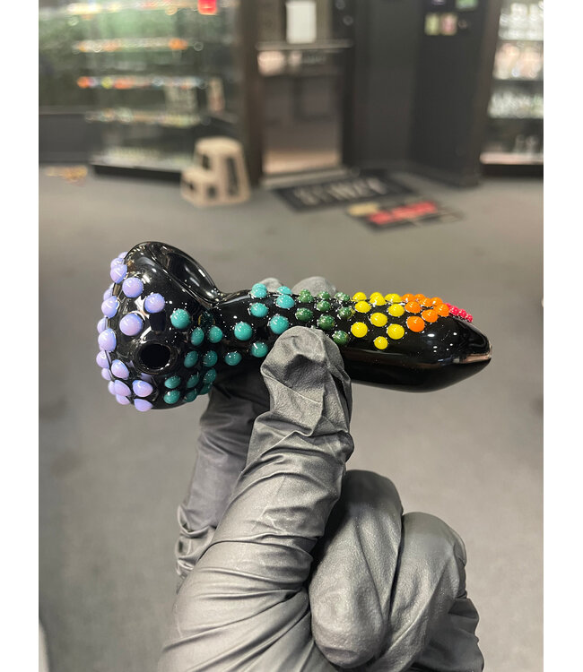 Waynes Glass Dot Rainbow Spoon