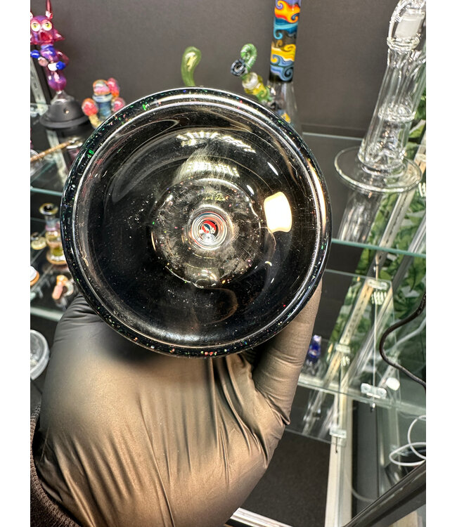 Fancy Yancy Glass Crushed Opal Lamp