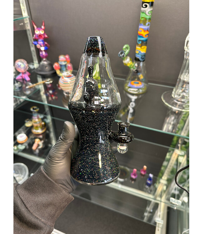 Fancy Yancy Glass Crushed Opal Lamp