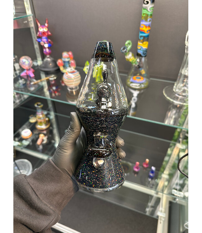 Fancy Yancy Glass Crushed Opal Lamp