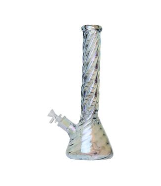 Twisted Iridescent Beaker 15”