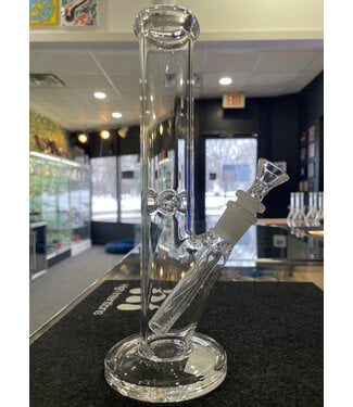 10" 4mm Straight Tube Waterpipe Clear