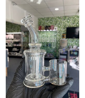 Greek Glass Factory Proxy Bubbler Clear