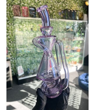 Greek Glass Greek Glass Peak Recycler Attachment CFL Purple