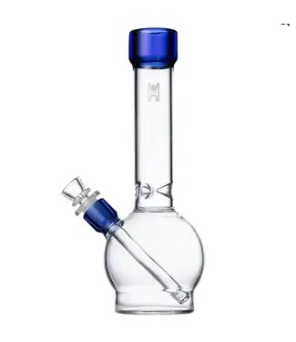 12" Ball Waterpipe Clear/Blue