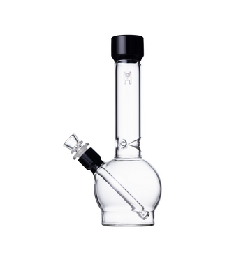 12" Ball Waterpipe Clear/Black