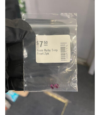 4mm Ruby Terp Pearl 2pk