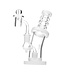 6.25" Bent Neck Clear w/ White Accent