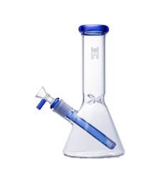 9" Clear w/ Blue Accent Waterpipe